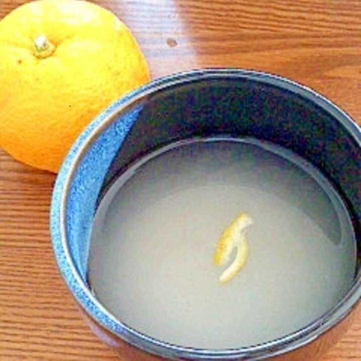 ゆずで くず湯風